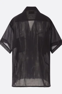 Topwear>MAGLIANO camicia Broken Guayabera in cotone Nero