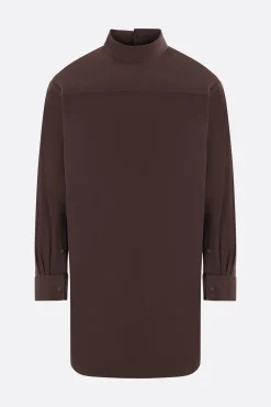 Topwear>DRIES VAN NOTEN camicia Corso in popeline Marrone