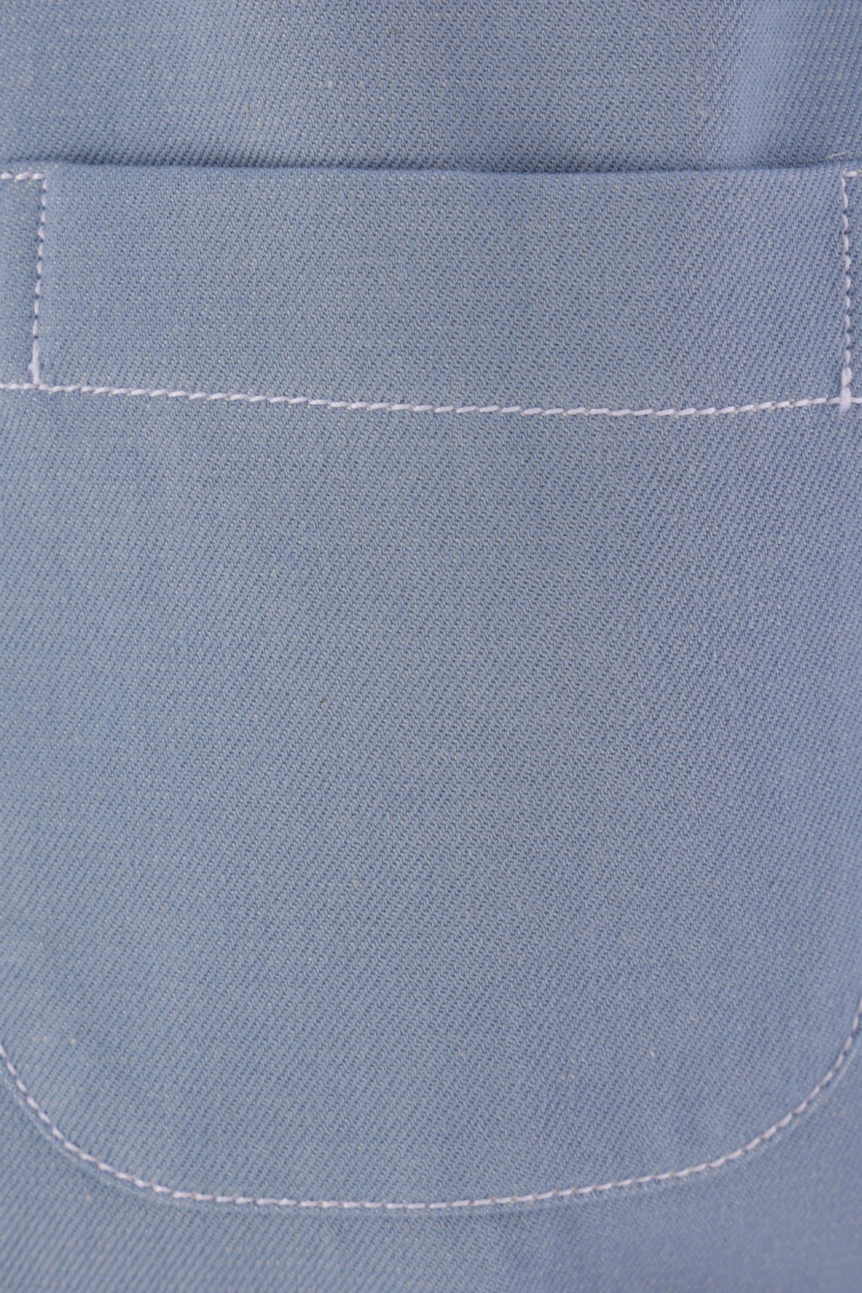 Topwear>THOM BROWNE camicia cropped in denim Blu