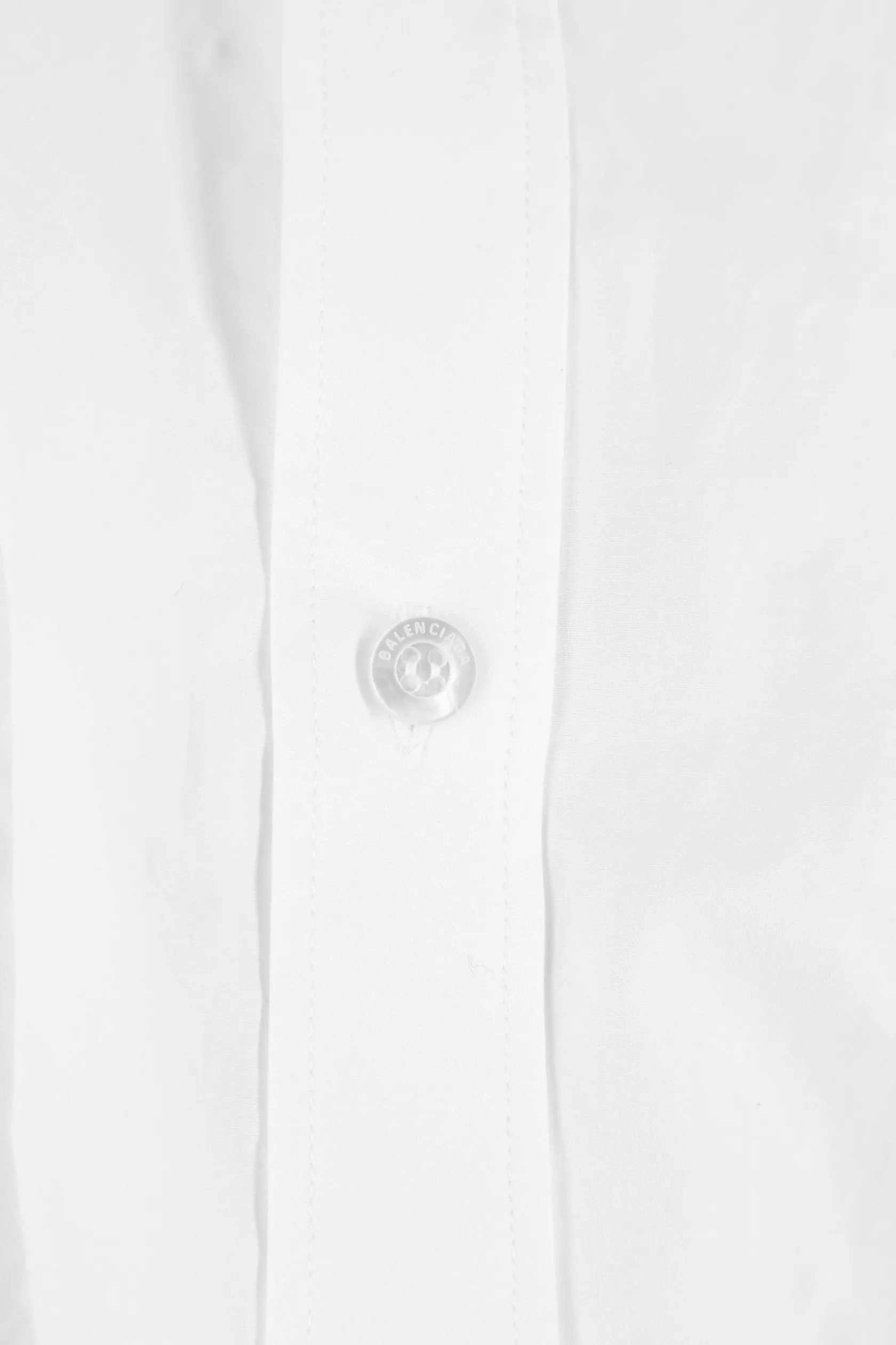 Topwear>BALENCIAGA camicia Cut-Up in popeline Bianco
