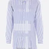 Topwear>COMME DES GARÇONS SHIRT camicia destrutturata in popeline patchwork Multicolor
