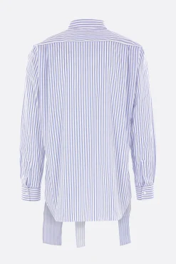Topwear>COMME DES GARÇONS SHIRT camicia destrutturata in popeline patchwork Multicolor