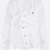 Topwear>VIVIENNE WESTWOOD camicia Drunken in cotone Bianco