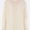 Topwear>SÉFR camicia Ignacio in cotone check Bianco