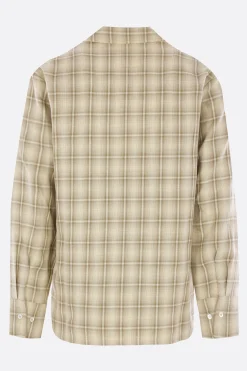 Topwear>SÉFR camicia Ignacio in cotone e lino check Giallo