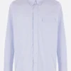 Topwear>J.PRESS camicia in cotone Oxford Blu