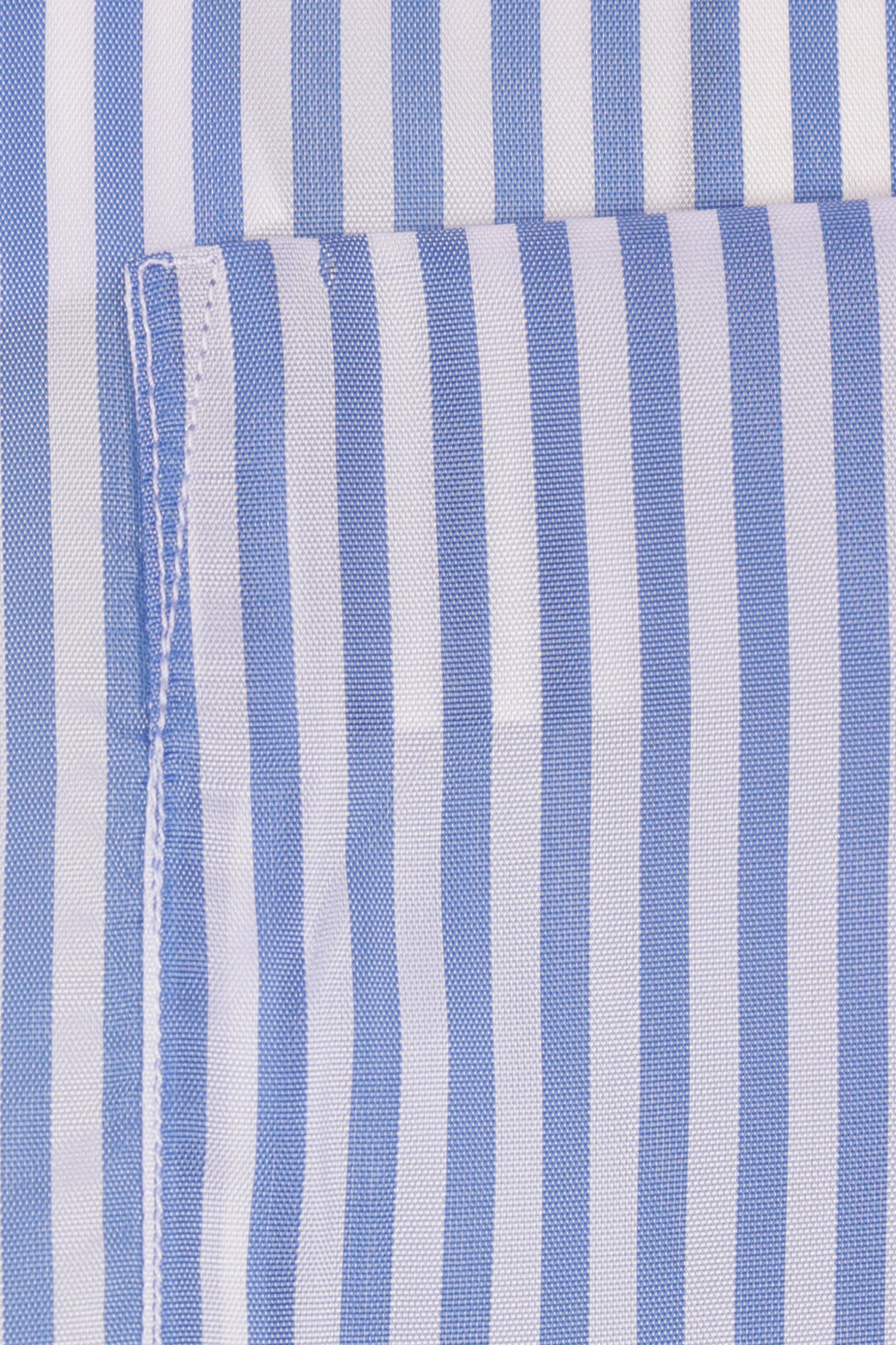 Topwear>COMME DES GARÇONS SHIRT camicia in cupro a righe Blu