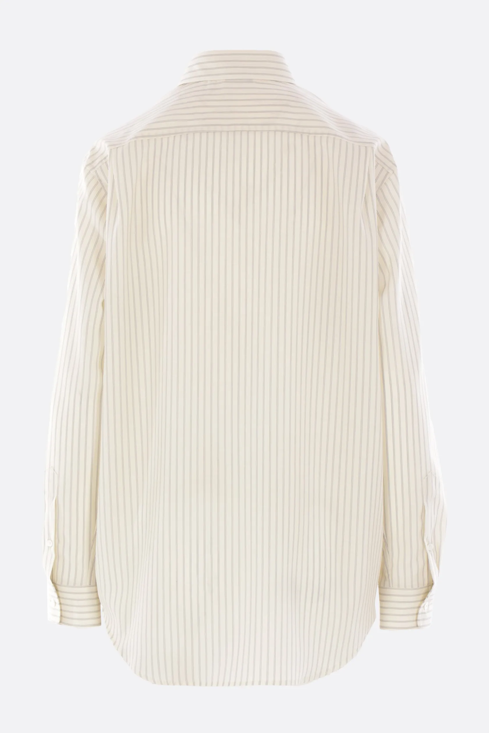 Topwear>AURALEE camicia in lana a righe Bianco