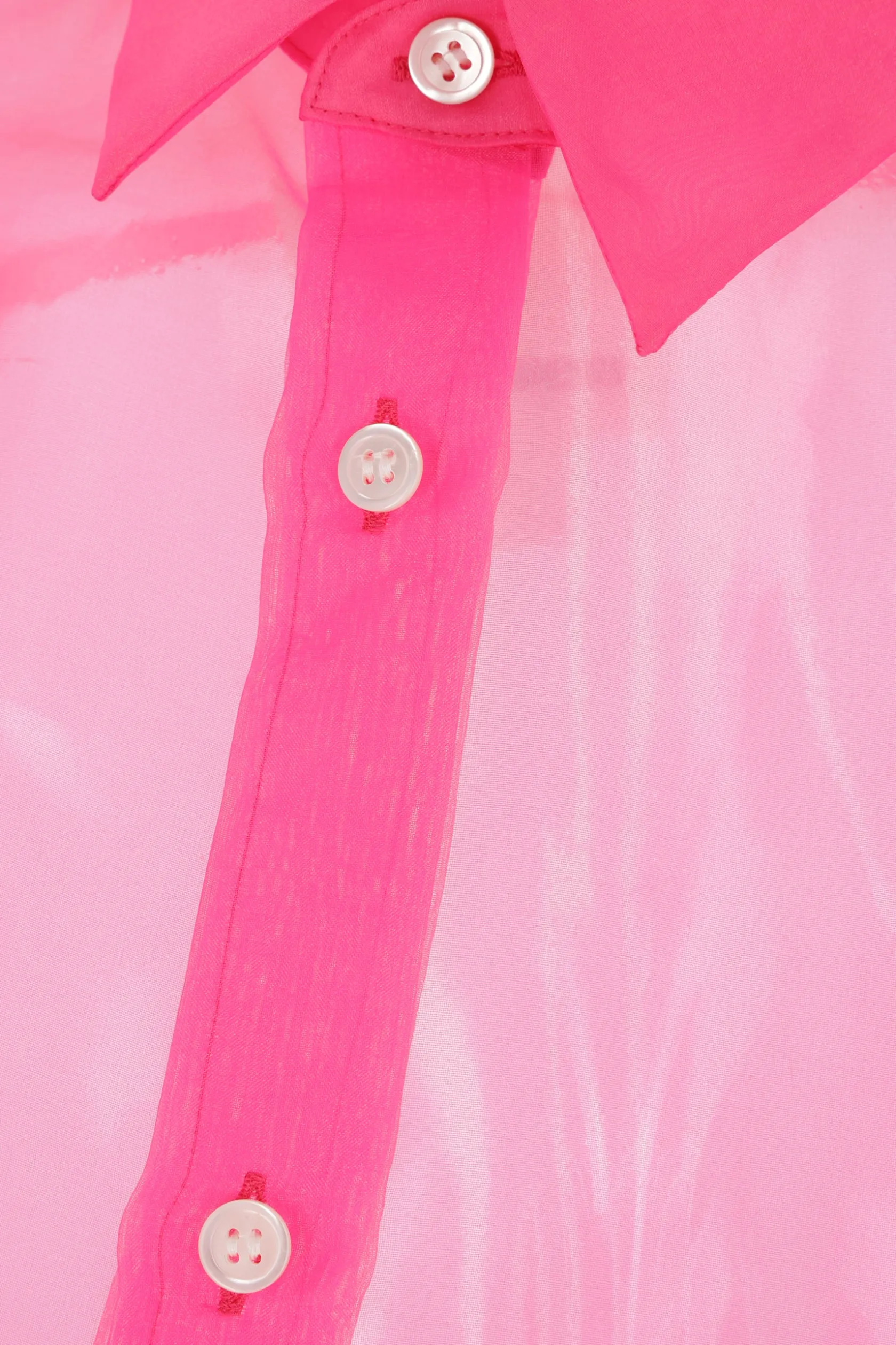 Topwear>COMME DES GARÇONS camicia in organza color-block Multicolor
