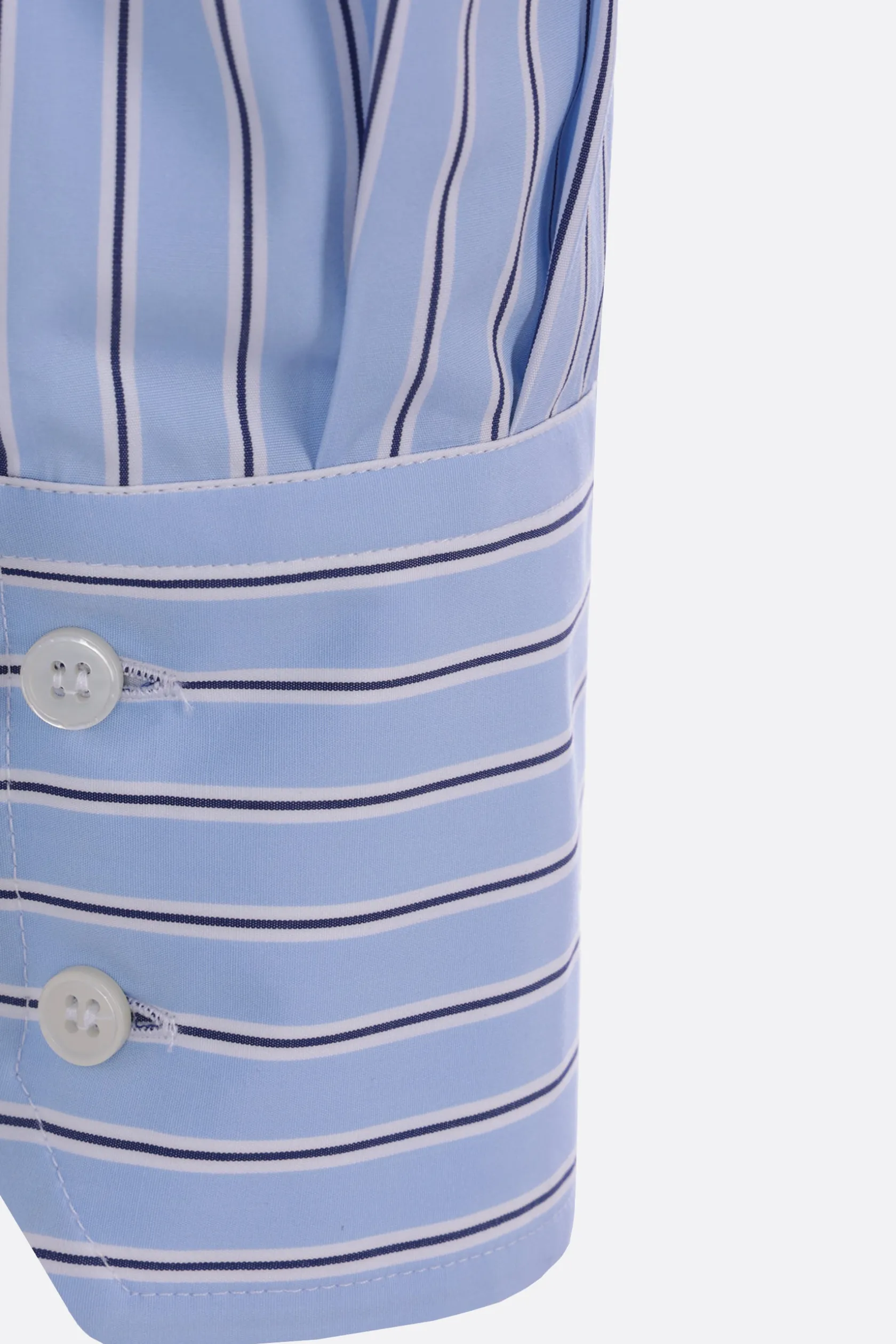 Topwear>PLAN C camicia in popeline a righe Blu
