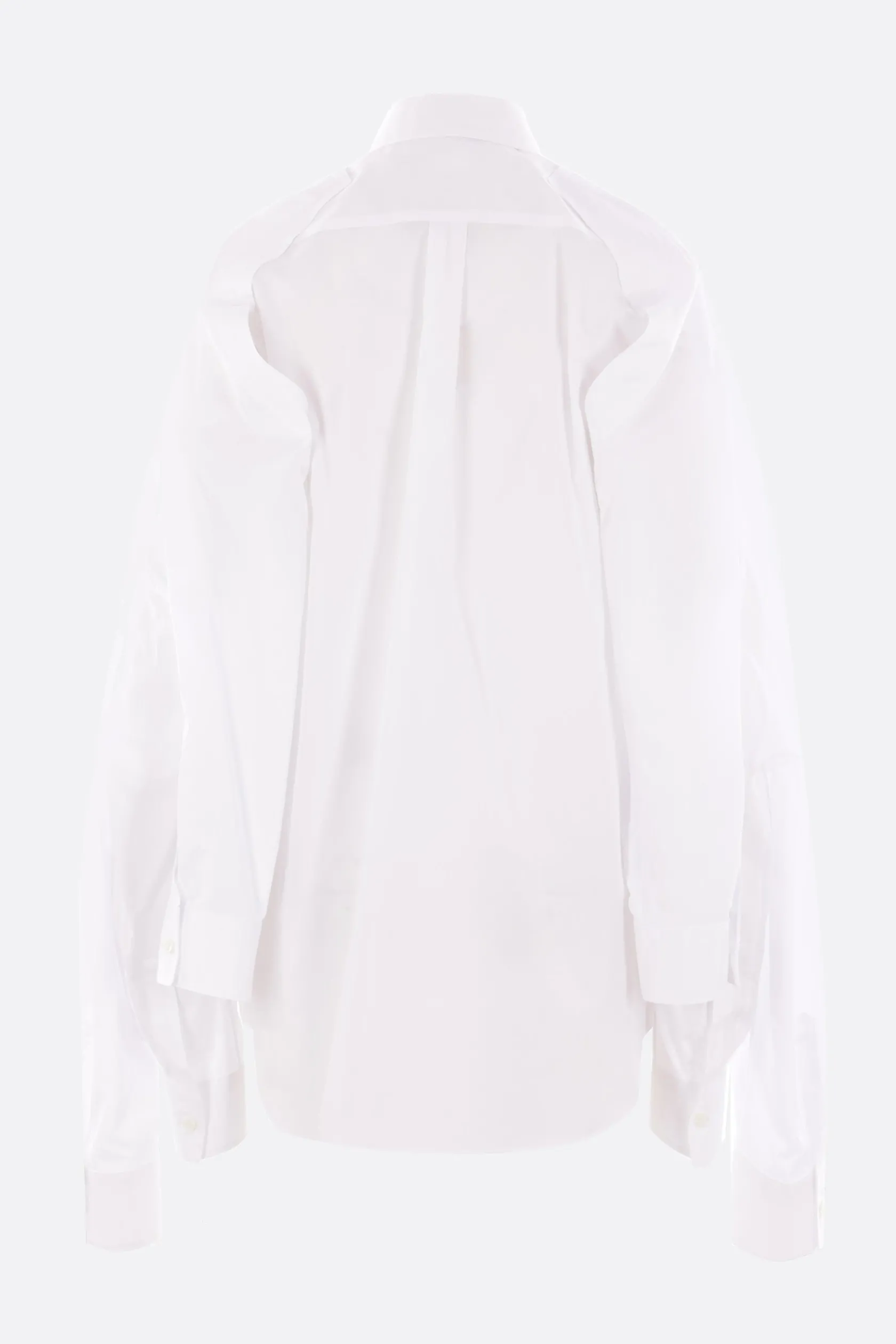 Topwear>COMME DES GARÇONS camicia in popeline con manica tripla Bianco