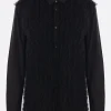 Topwear>COMME DES GARÇONS HOMME PLUS camicia in popeline con rouches Nero