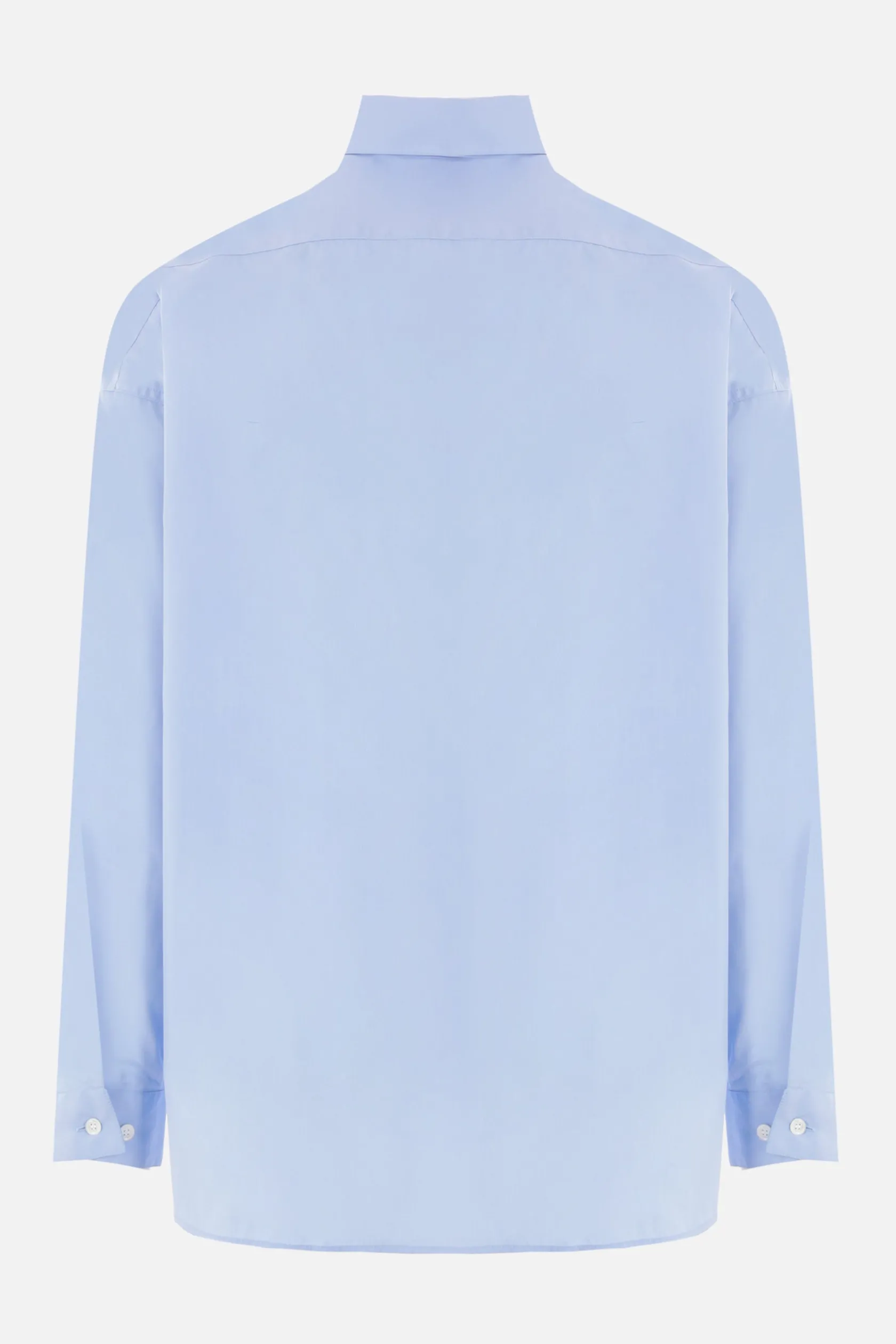 Topwear>MARNI camicia in popeline organico stampa logo Blu