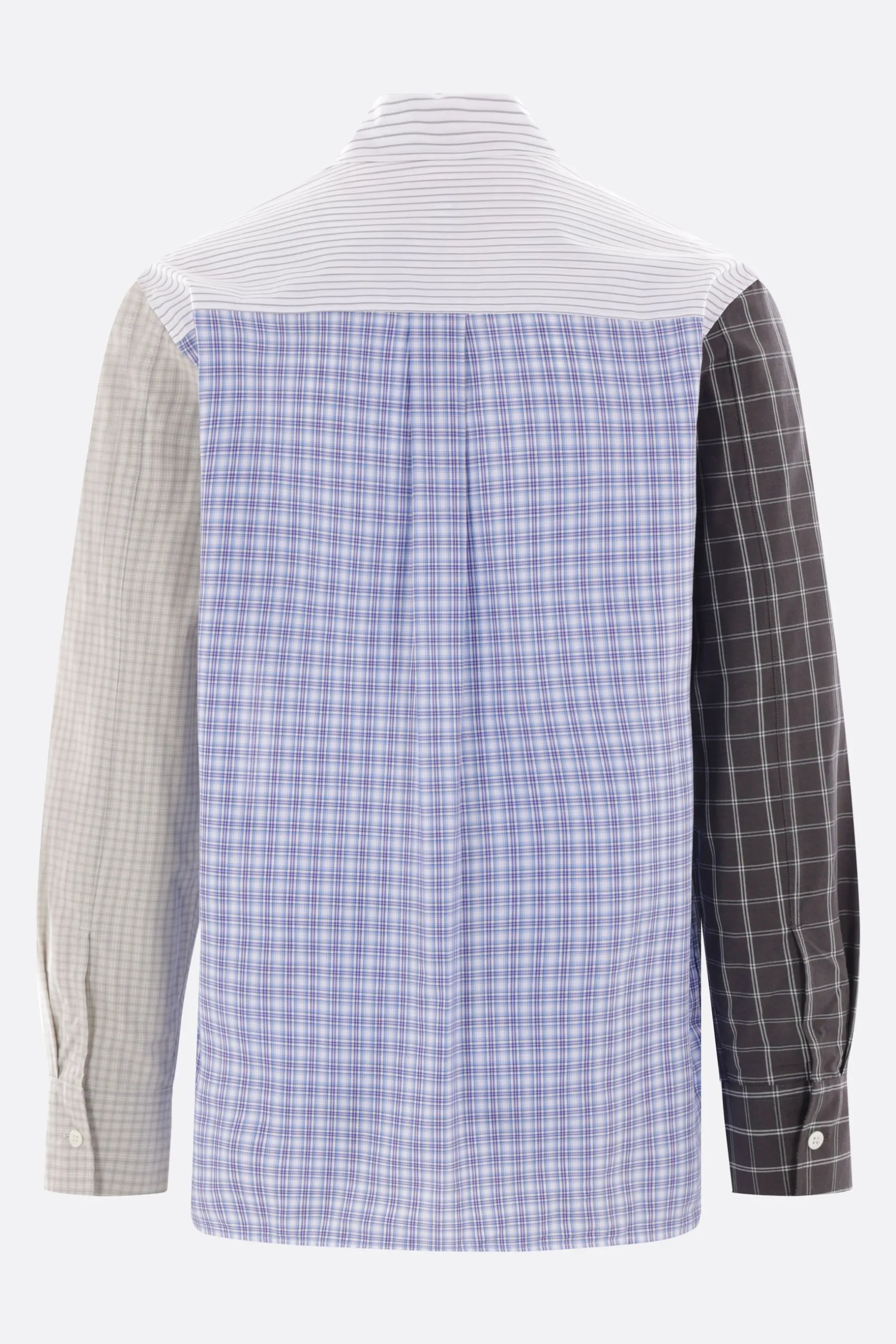Topwear>JW ANDERSON camicia in popeline patchwork Multicolor