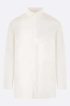 Topwear>Y-3 camicia in popeline stampa Bianco