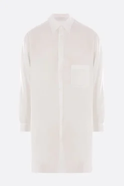 Topwear>YOHJI YAMAMOTO camicia in rayon con spacchi Bianco