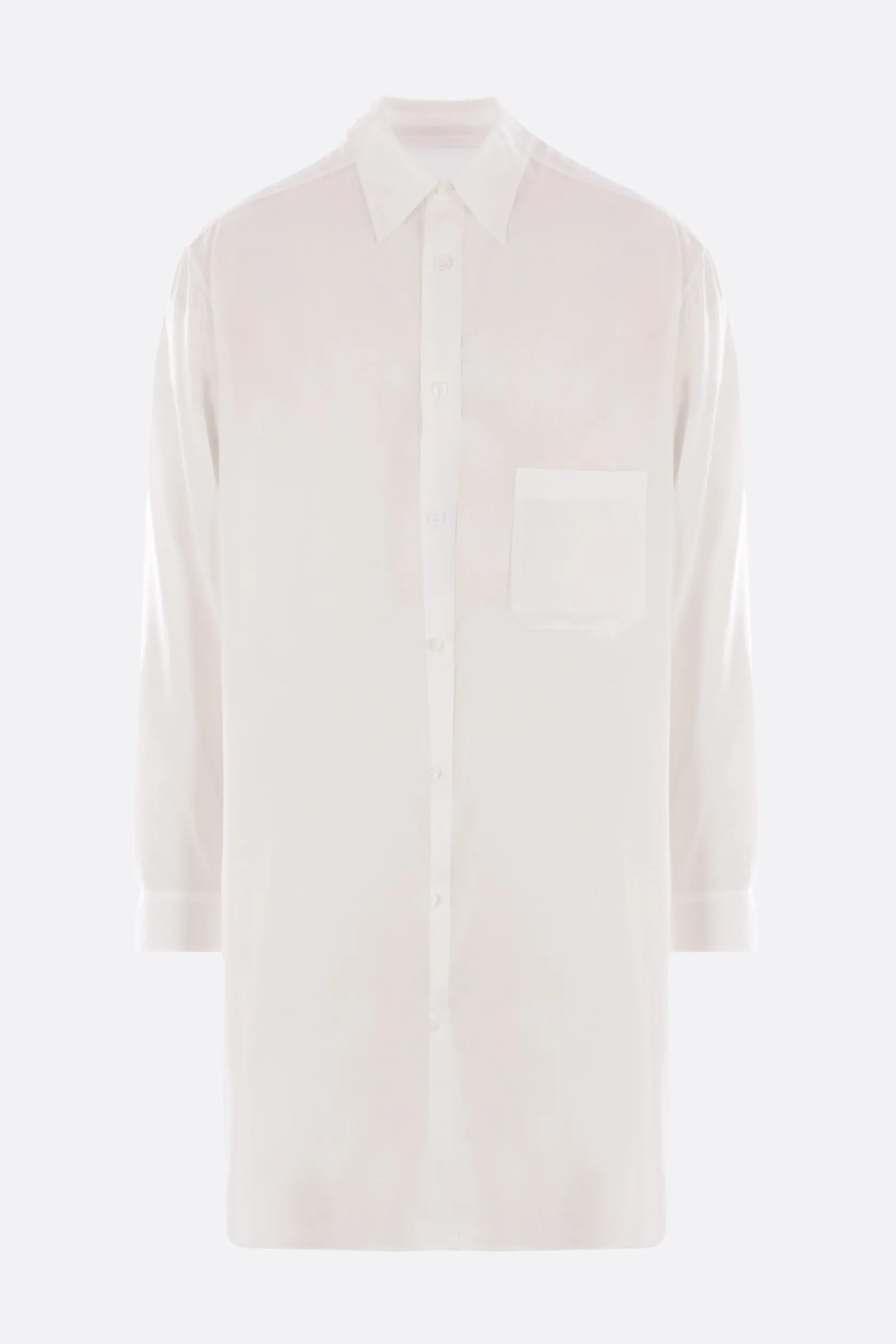 Topwear>YOHJI YAMAMOTO camicia in rayon con spacchi Bianco