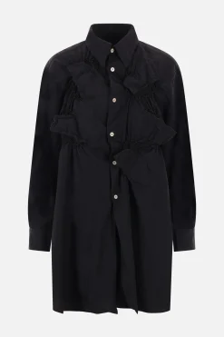Topwear>COMME DES GARÇONS camicia in tessuto tecnico Nero