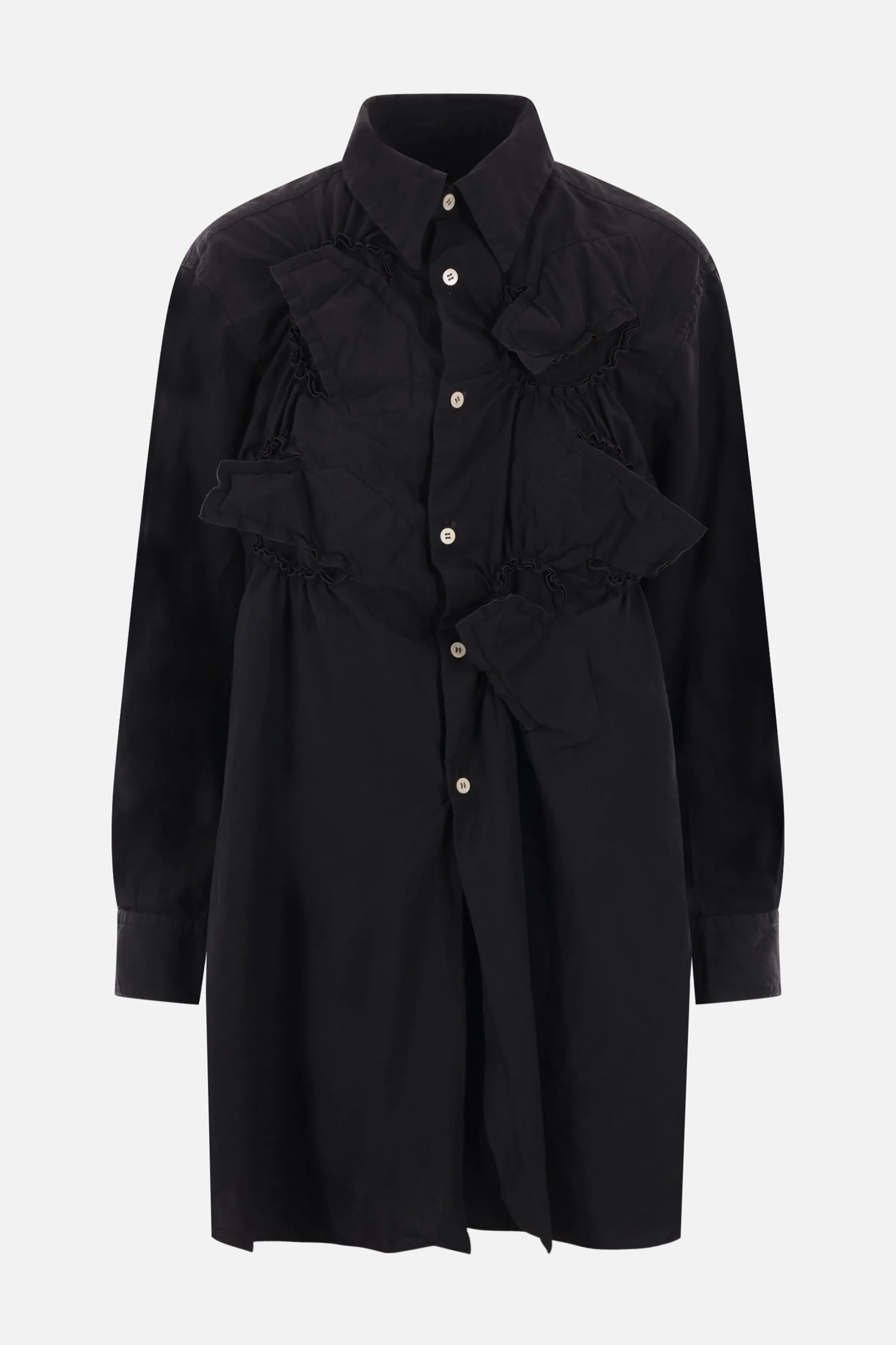 Topwear>COMME DES GARÇONS camicia in tessuto tecnico Nero