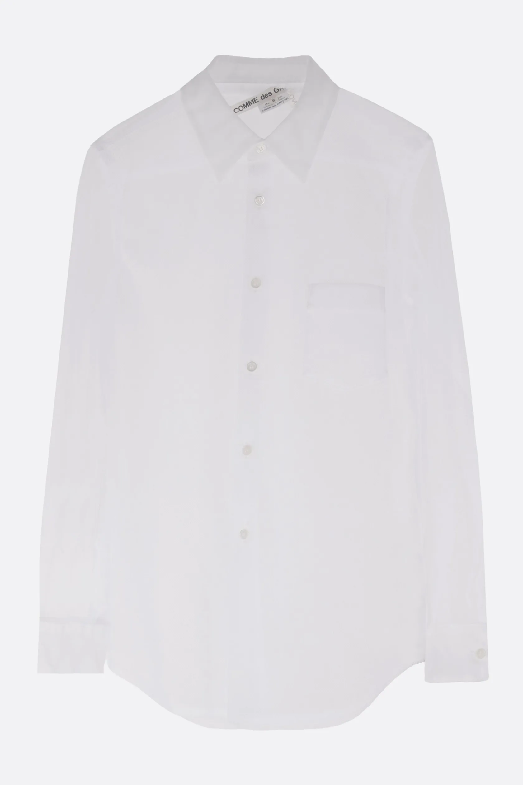Topwear>COMME DES GARÇONS camicia in tulle Bianco