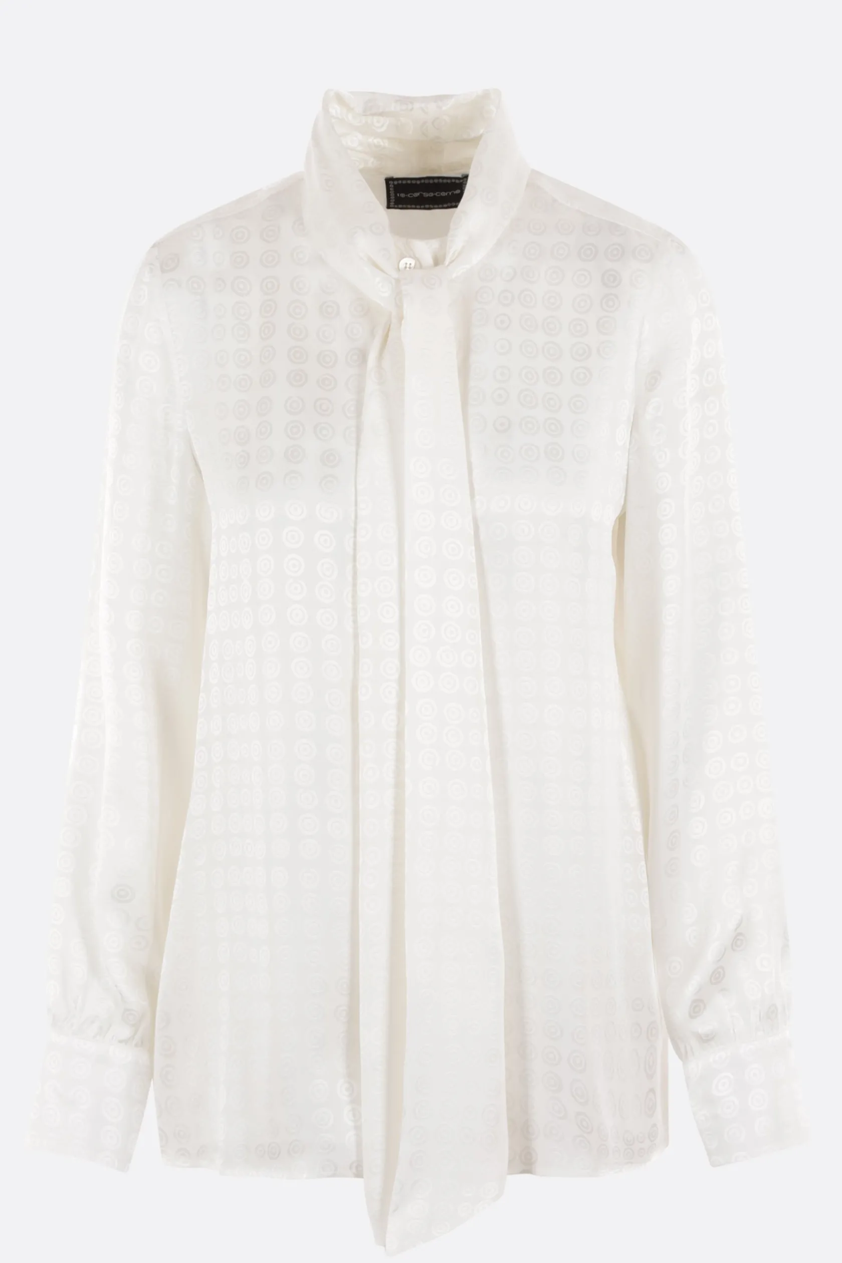 Topwear>10 CORSO COMO camicia in viscosa con lavallière Bianco