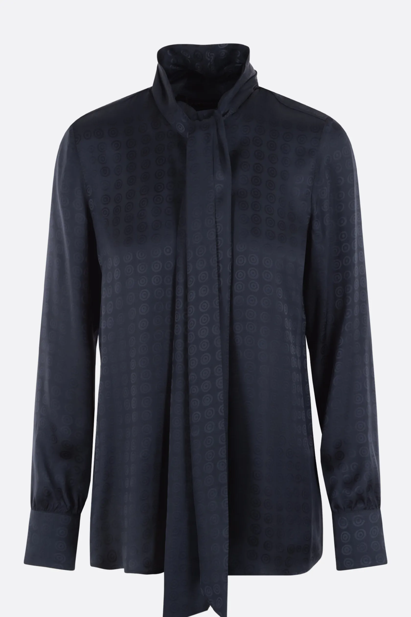 Topwear>10 CORSO COMO camicia in viscosa con lavallière Blu
