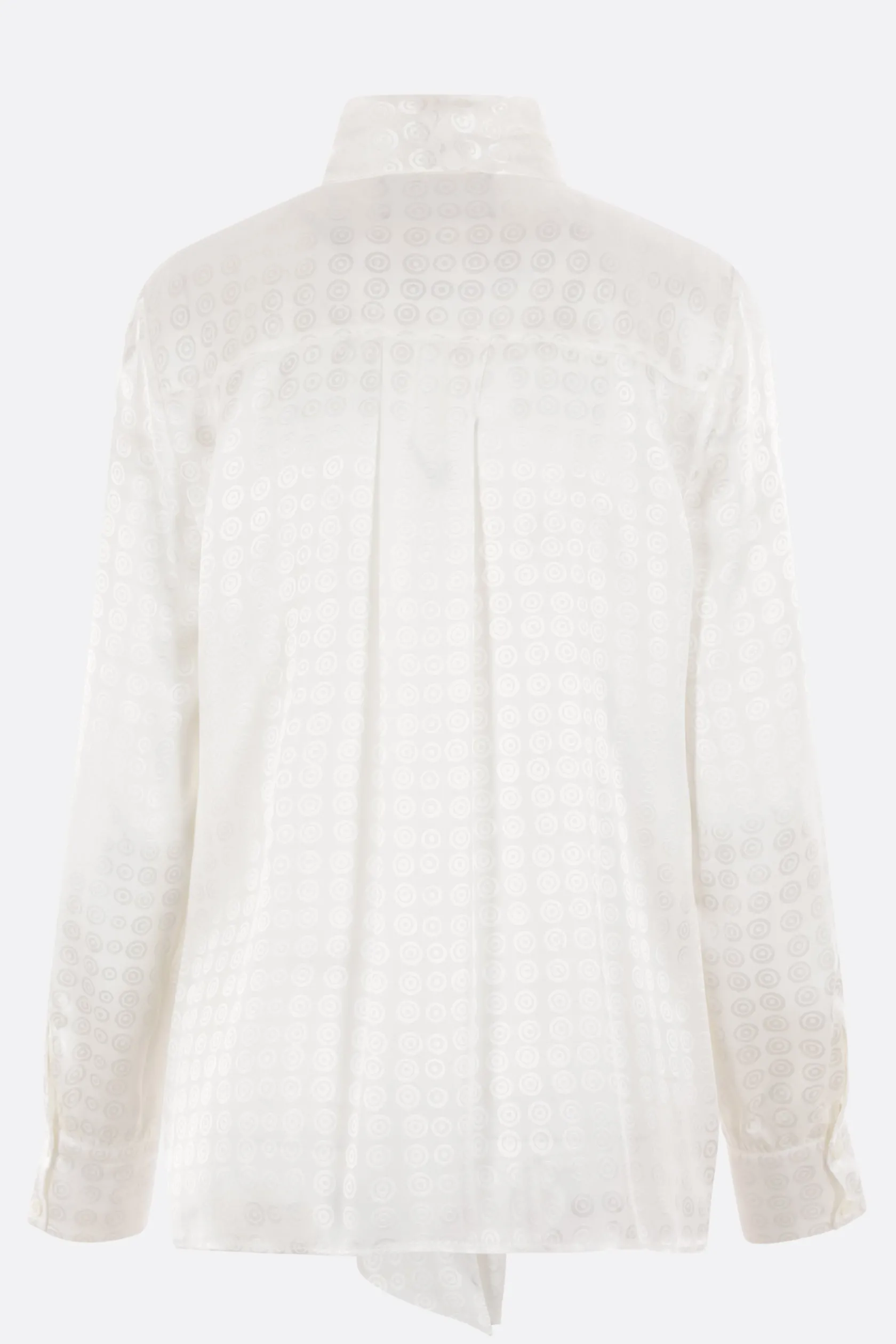 Topwear>10 CORSO COMO camicia in viscosa con lavallière Bianco