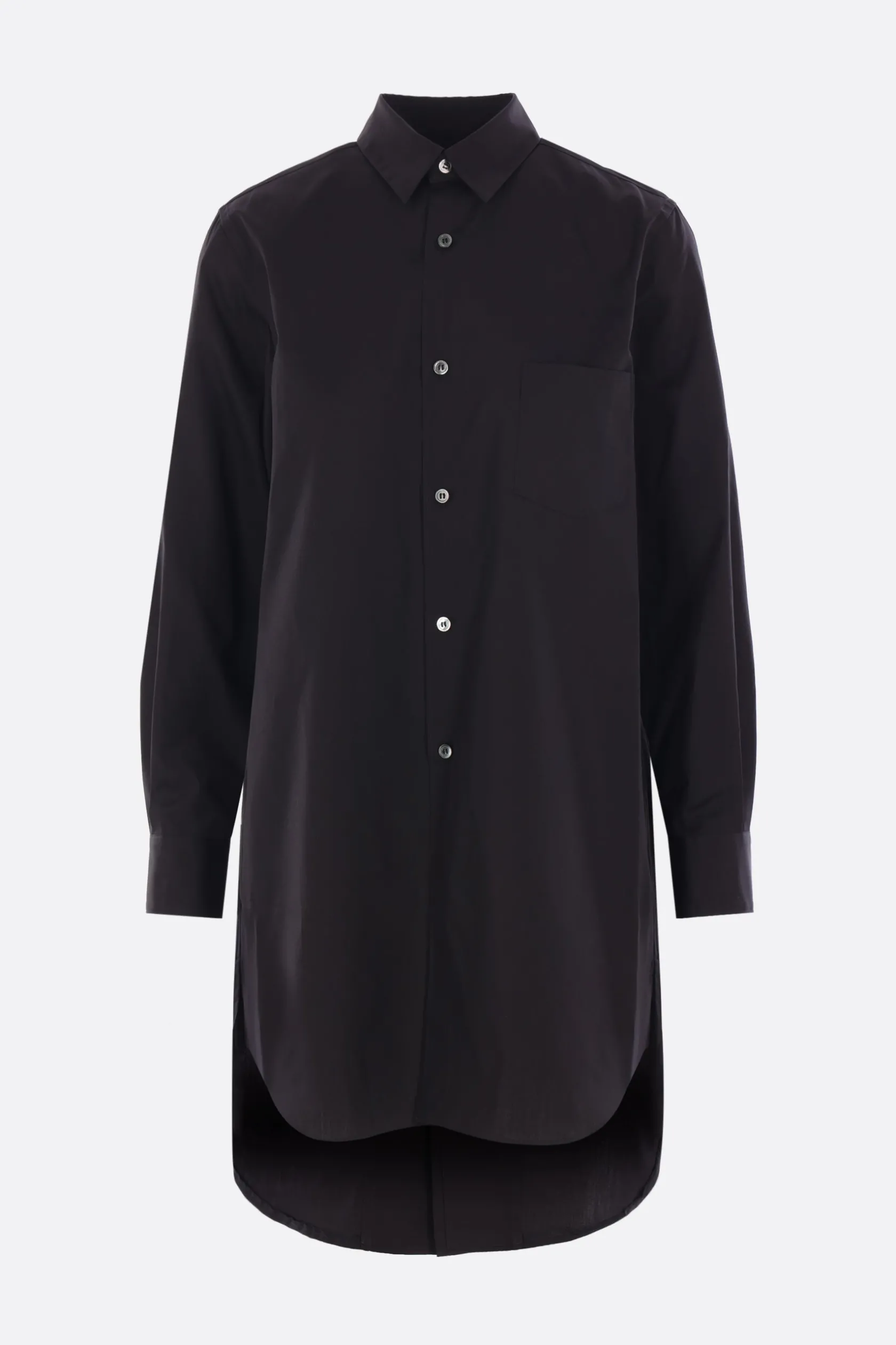 Topwear>COMME DES GARÇONS COMME des GARÇONS camicia lunga in popeline Nero