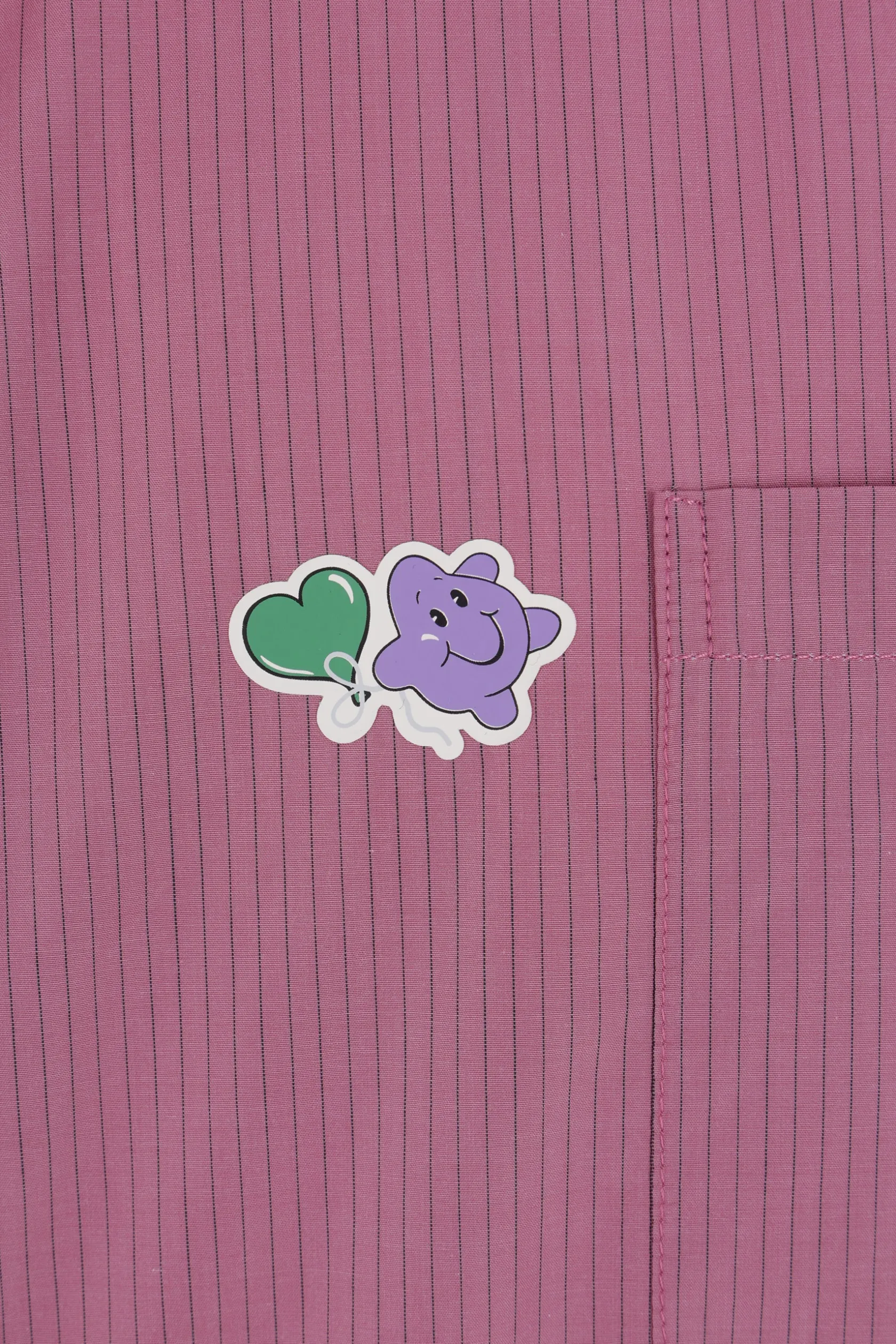 Topwear>MARTINE ROSE camicia oversize a maniche corte Viola
