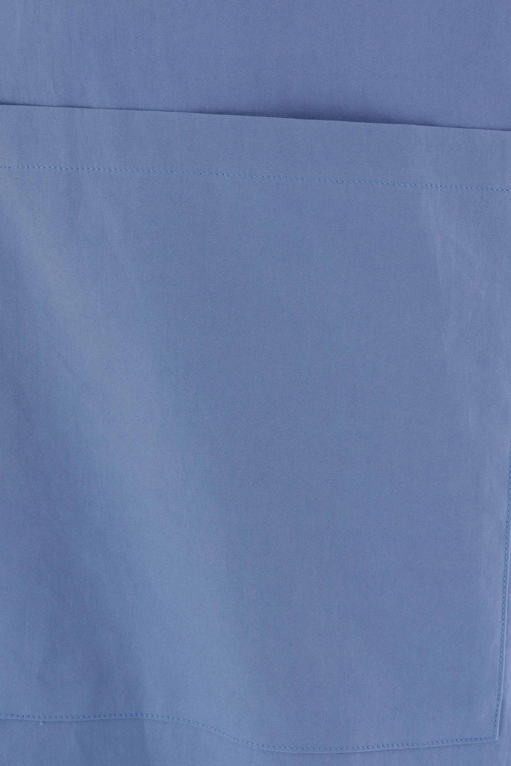 Topwear>AURALEE camicia oversize a maniche corte in twill Blu