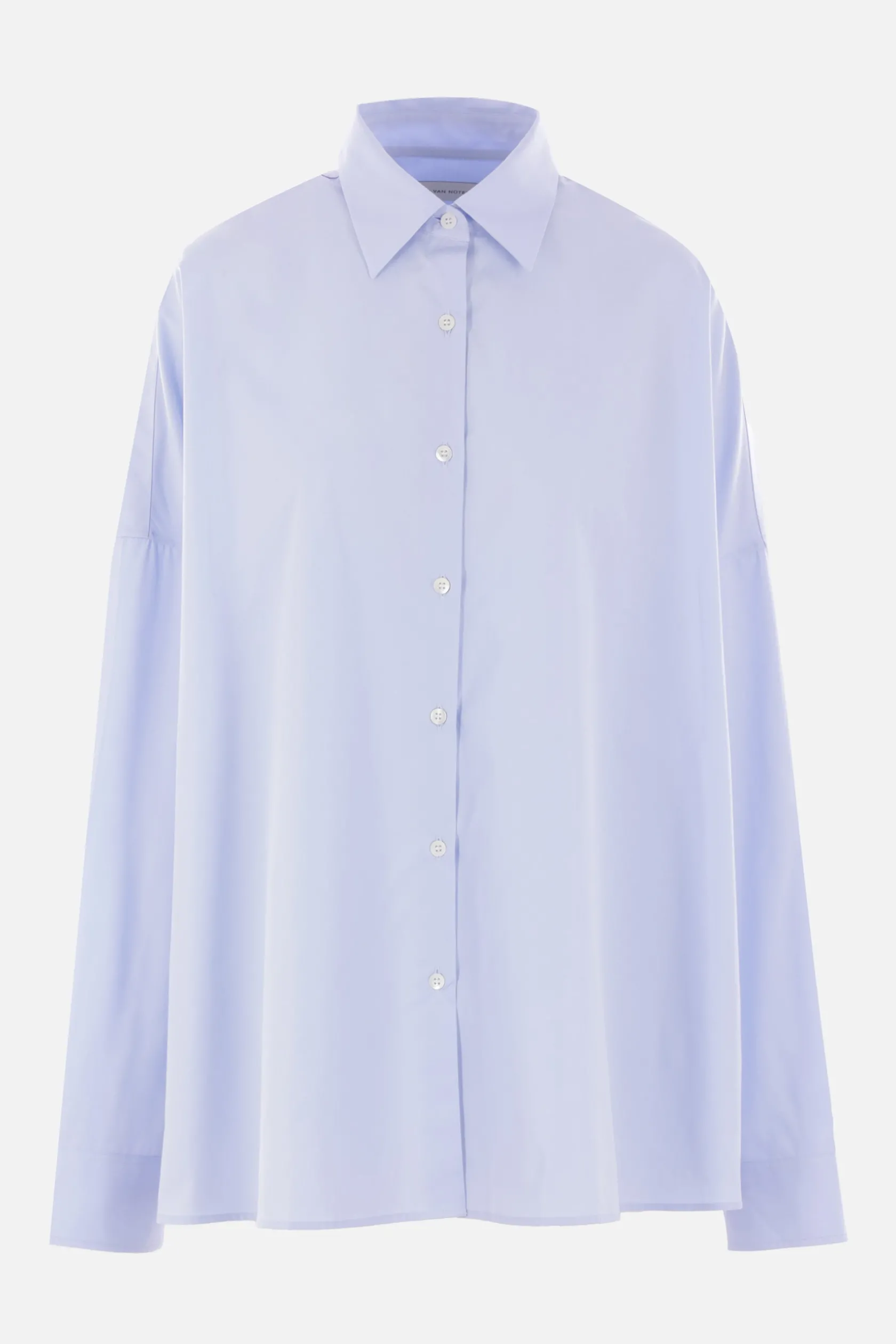 Topwear>DRIES VAN NOTEN camicia oversize Casia in popeline Blu