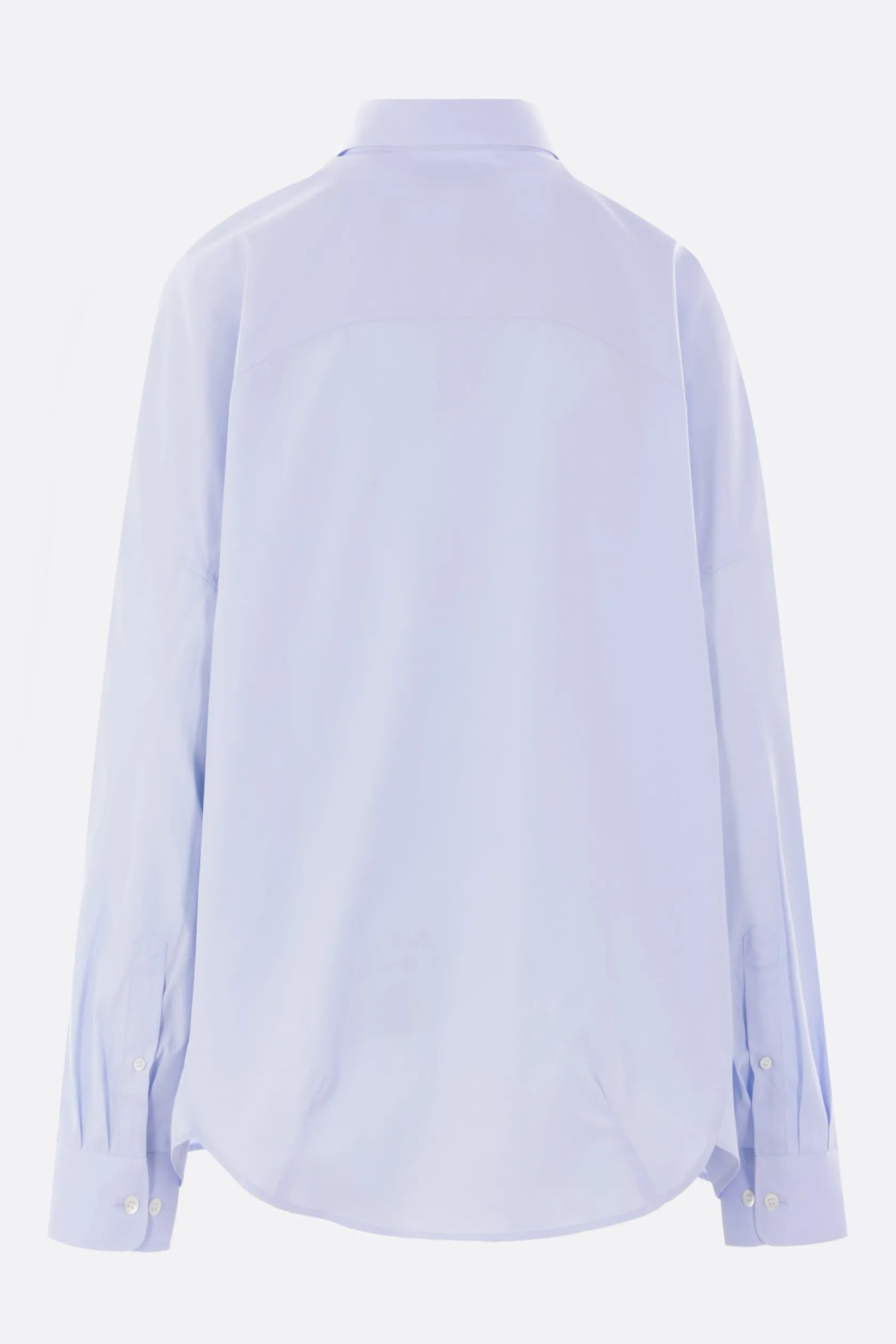 Topwear>DRIES VAN NOTEN camicia oversize Casia in popeline Blu