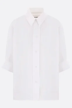Topwear>JIL SANDER camicia oversize in popeline Bianco