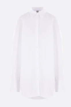 Topwear>TOTEME camicia oversize in popeline Bianco