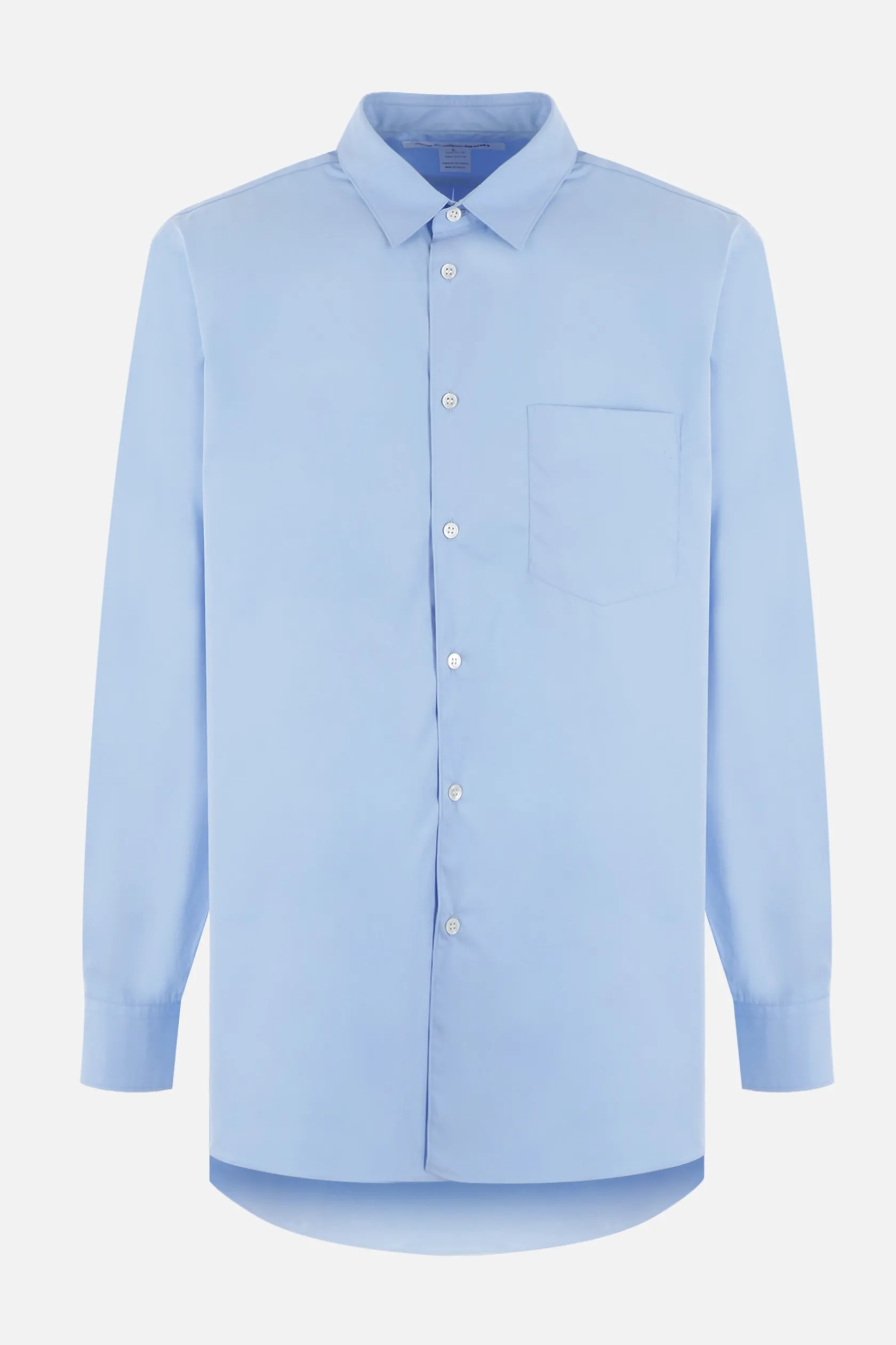 Topwear>COMME DES GARÇONS SHIRT camicia oversize in popeline Blu