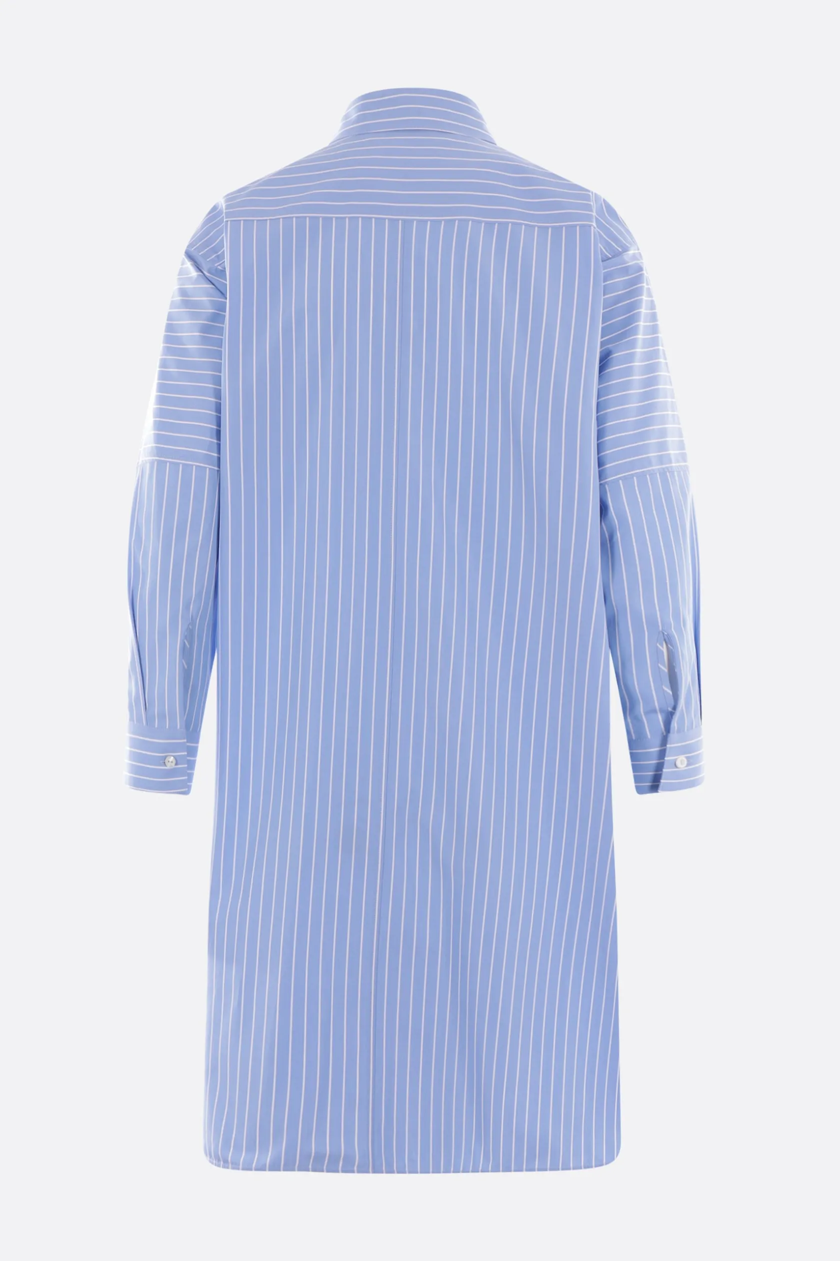 Topwear>JIL SANDER camicia oversize in popeline a righe Blu