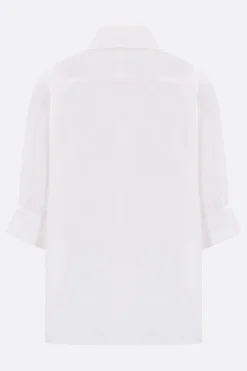 Topwear>JIL SANDER camicia oversize in popeline Bianco