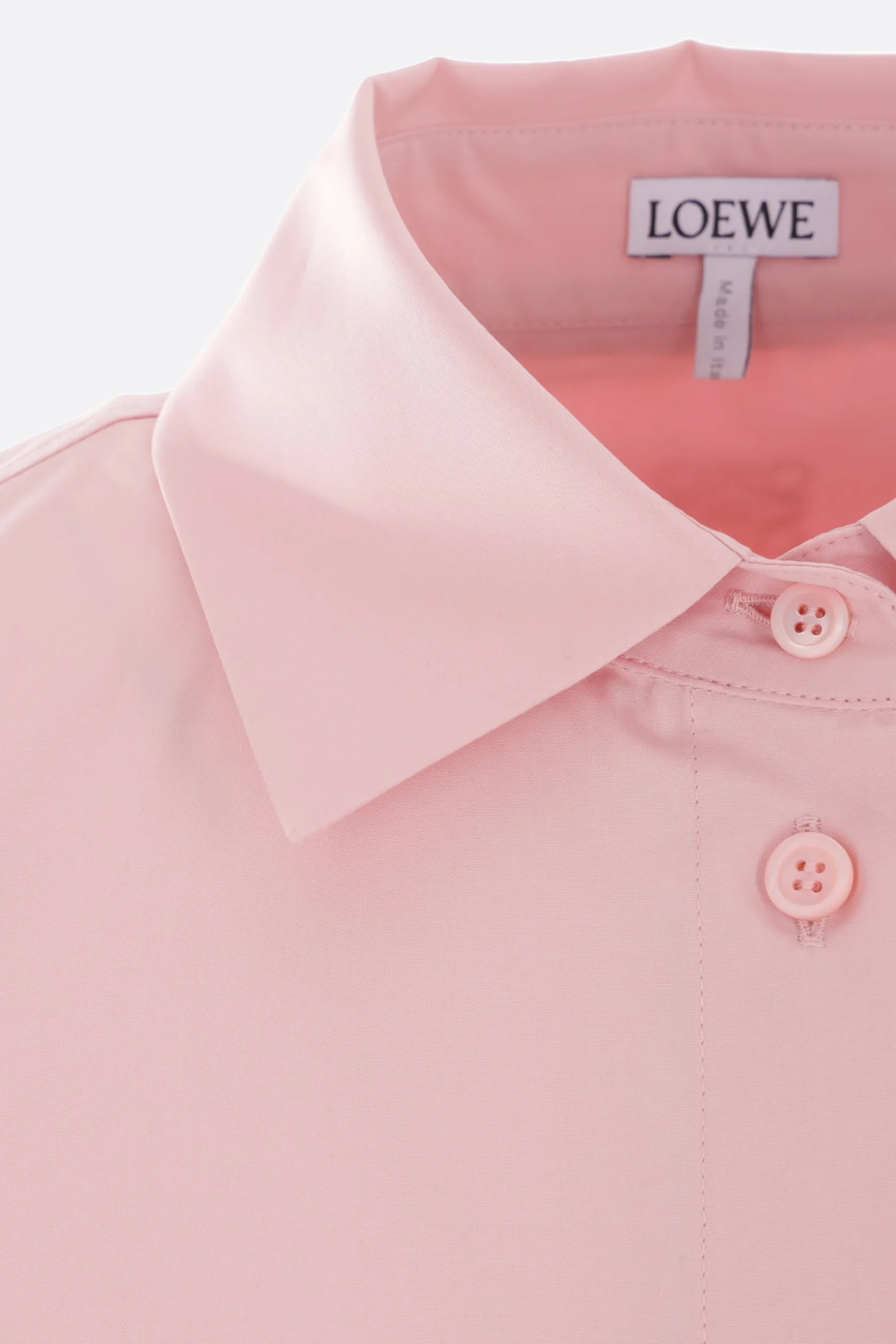 Topwear>LOEWE camicia oversize in popeline con spacchi Rosa