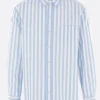 Topwear>META CAMPANIA COLLECTIVE camicia Pablo in popeline a righe Blu