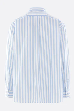 Topwear>META CAMPANIA COLLECTIVE camicia Pablo in popeline a righe Blu