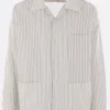 Topwear>MAISON MARGIELA camicia pigiama in cotone a righe Neutro