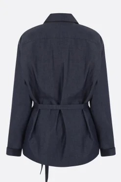 Topwear>10 CORSO COMO camicia pijama in chambray Blu