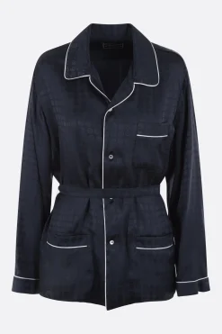 Topwear>10 CORSO COMO camicia pijama in viscosa Blu
