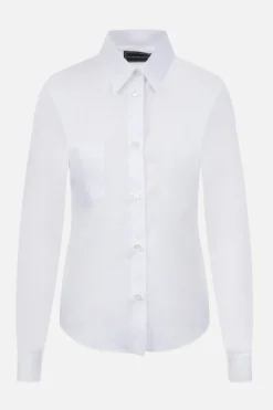 Topwear>10 CORSO COMO camicia slim-fit in popeline Bianco