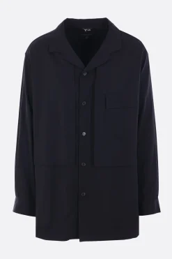 Topwear>Y-3 camicia Rayon in twill Nero