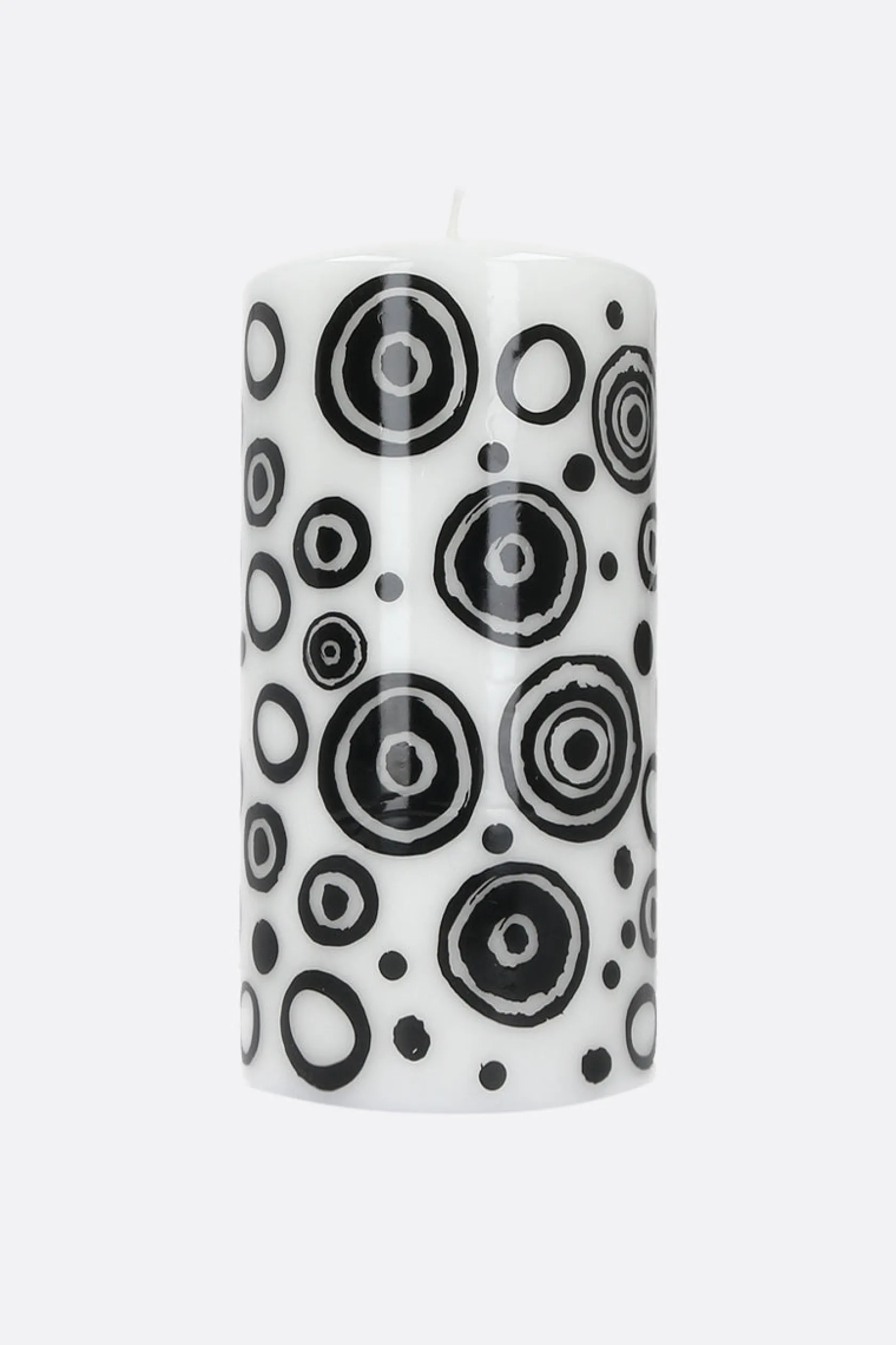 Lifestyle>10 CORSO COMO candela large con stampa cerchi signature Bianco