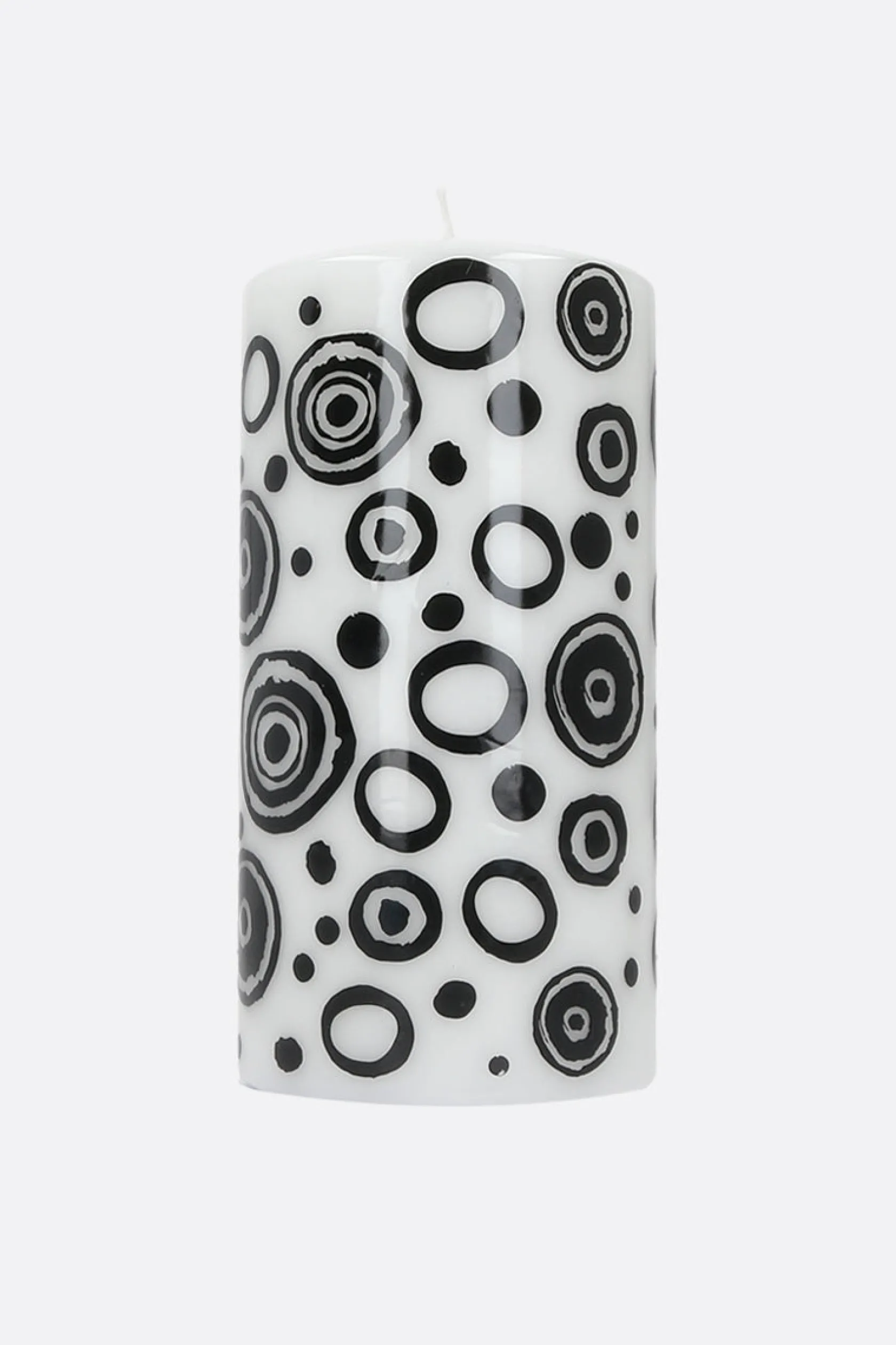 Lifestyle>10 CORSO COMO candela large con stampa cerchi signature Bianco