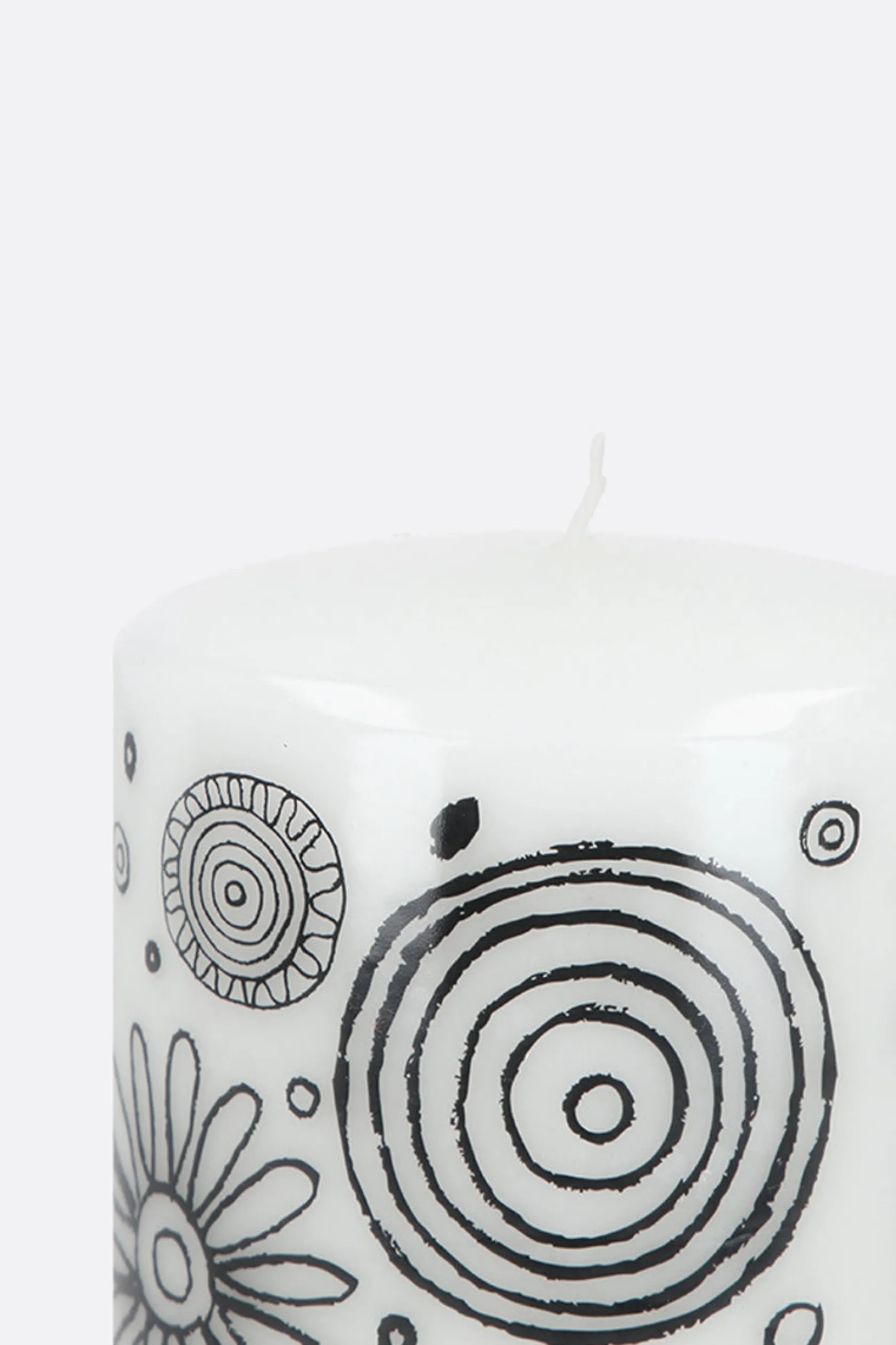 Lifestyle>10 CORSO COMO candela large con stampa grafica Bianco