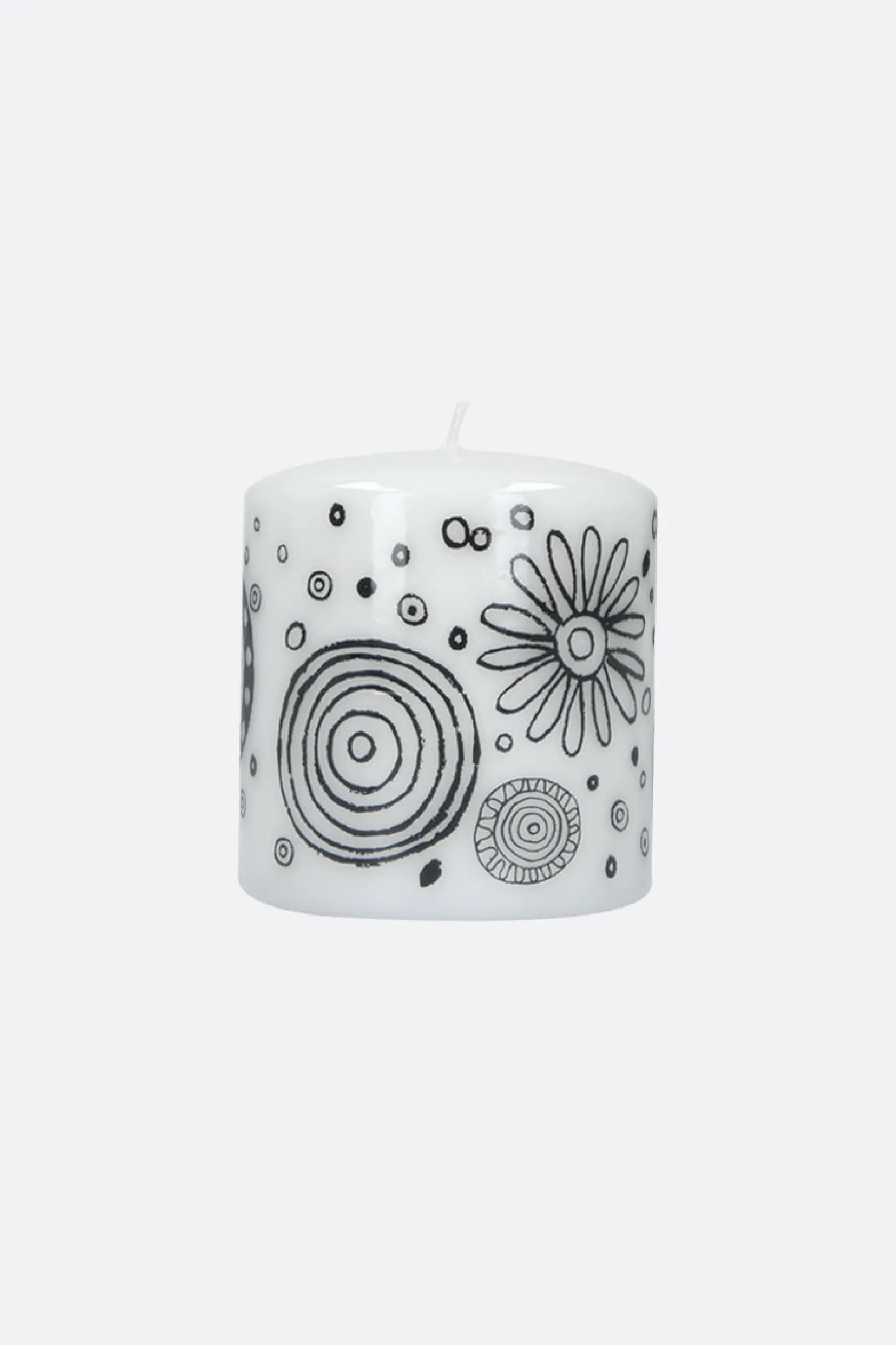 Lifestyle>10 CORSO COMO candela media con stampa grafica Bianco