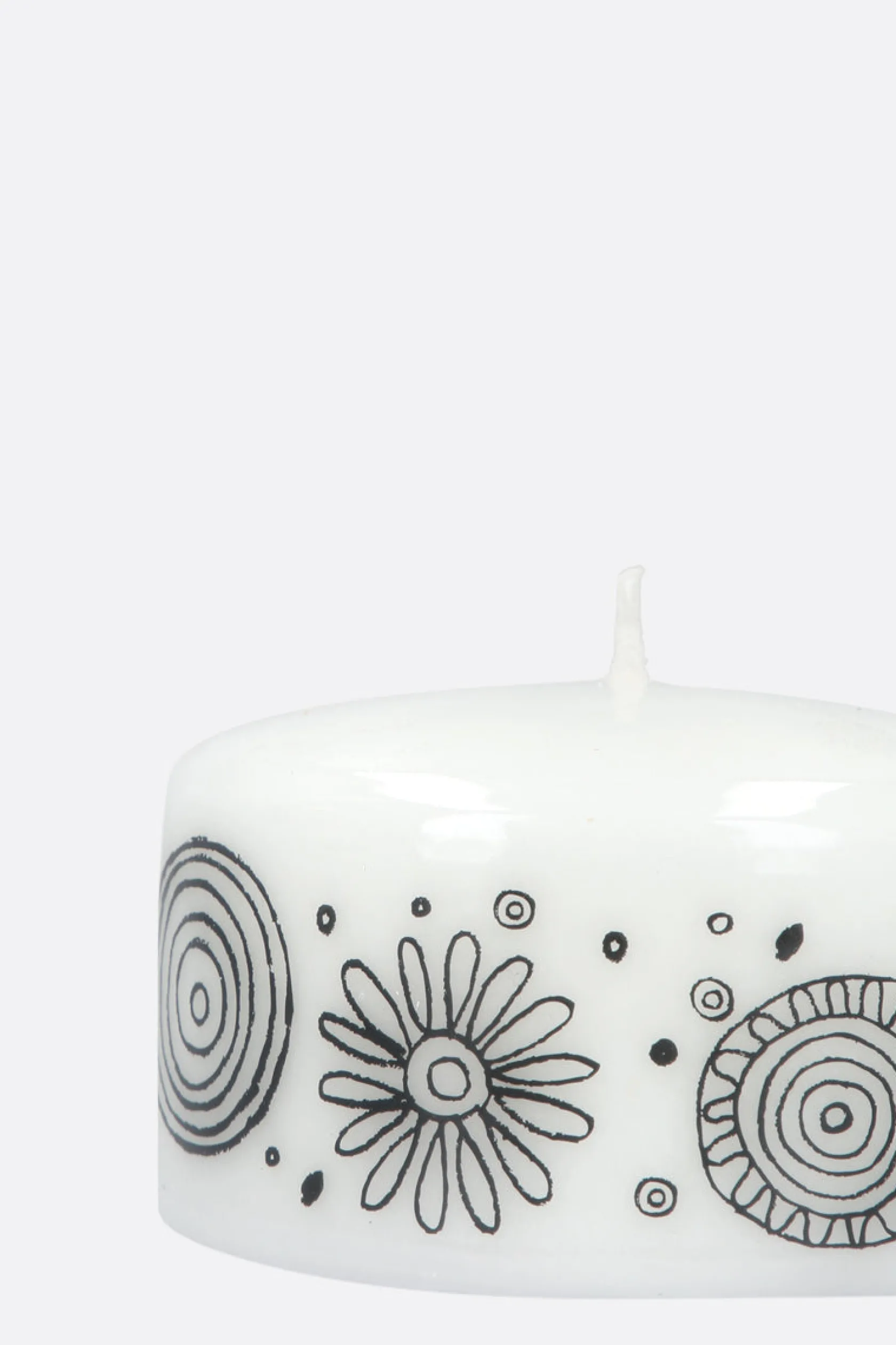 Lifestyle>10 CORSO COMO candela small con stampa grafica Bianco